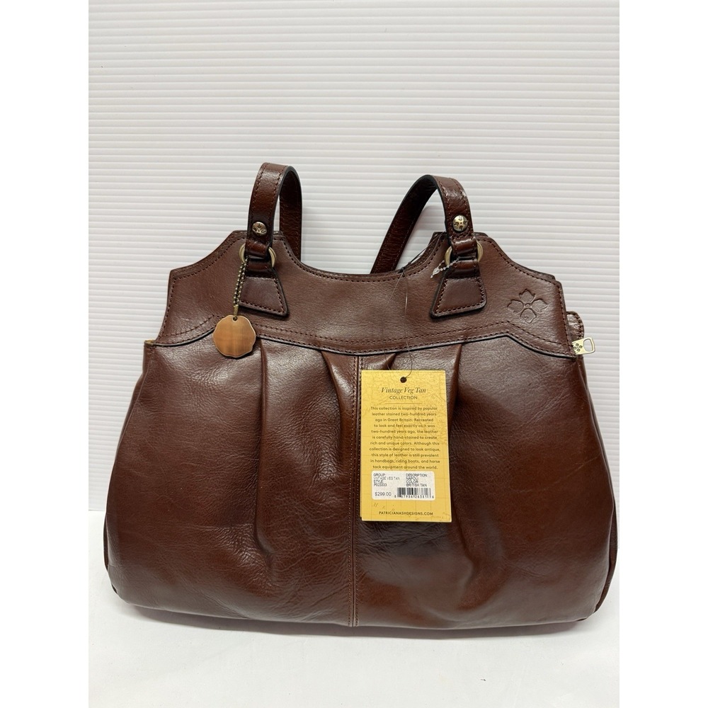 Patricia Nash - Napoli - Leather Shoulder Bag PURSE BRITISH‎ Tan